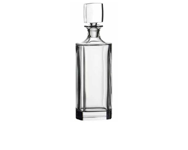 Bottiglia vodka manhattan cristallo con tappo