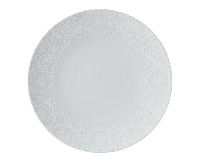Service plate barocco 92 bianco porcelain