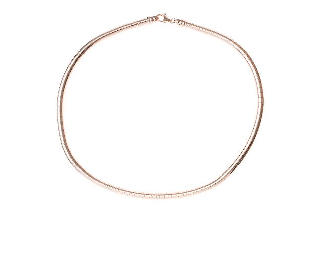Necklace silver tubogas