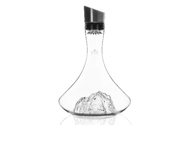 Decanter topographic monte bianco