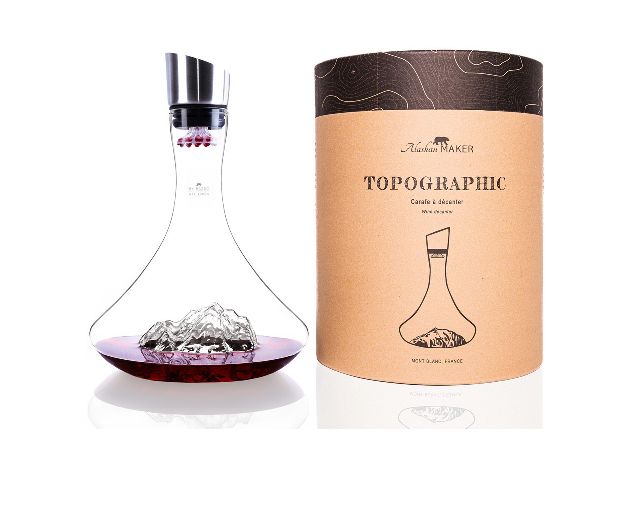 Decanter Topographic Monte Bianco Alaskan Maker 189434 200cb