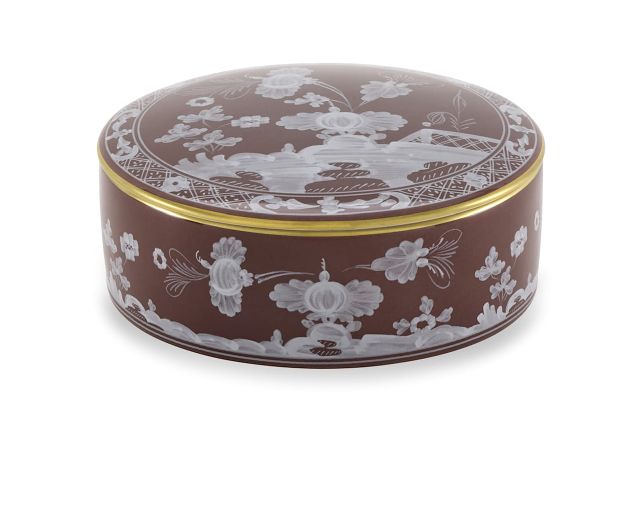 Box oriente italiano castagn porcelain