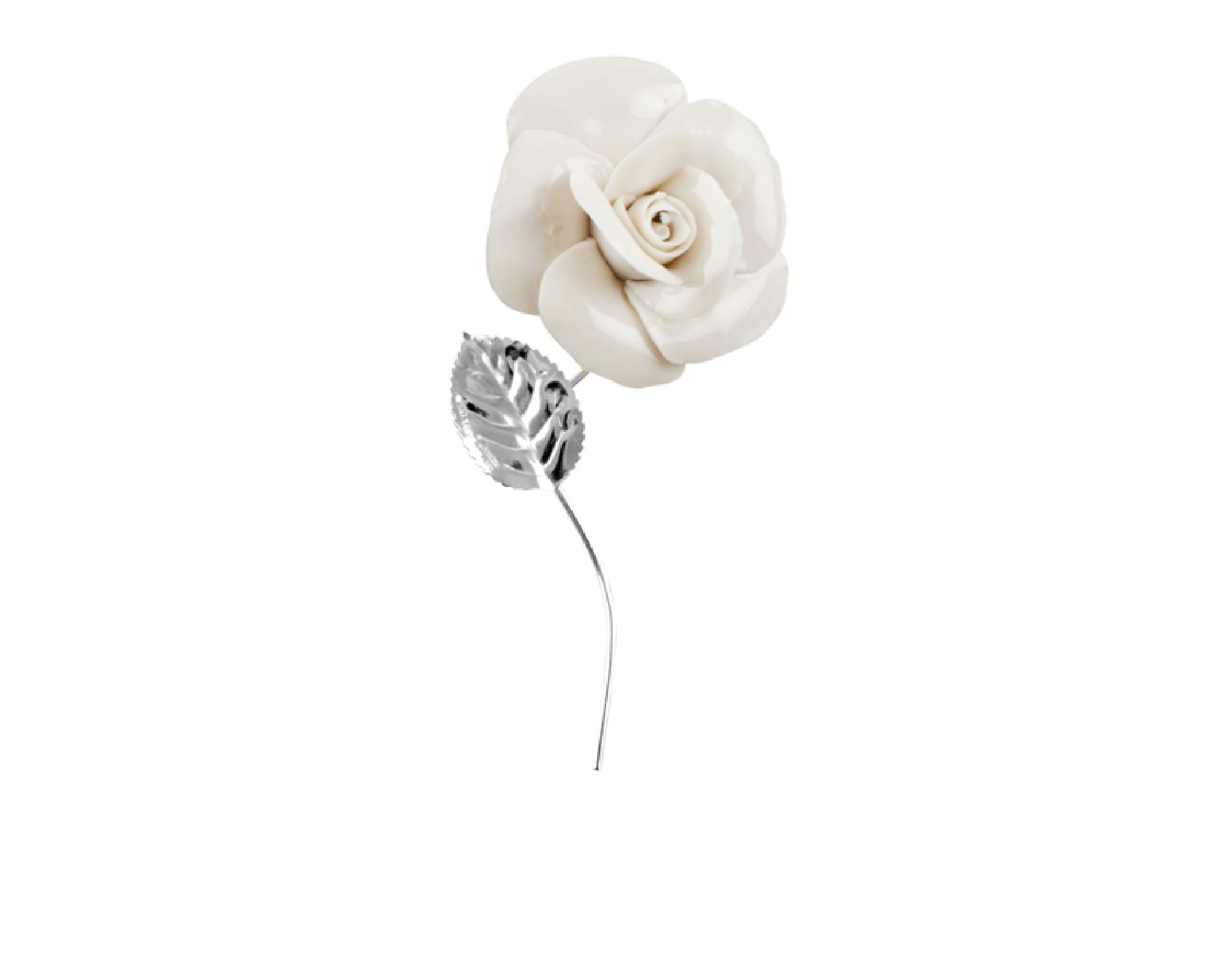 Rose Capodimonte Silver White Selezione Zanolli 24157 5894345b