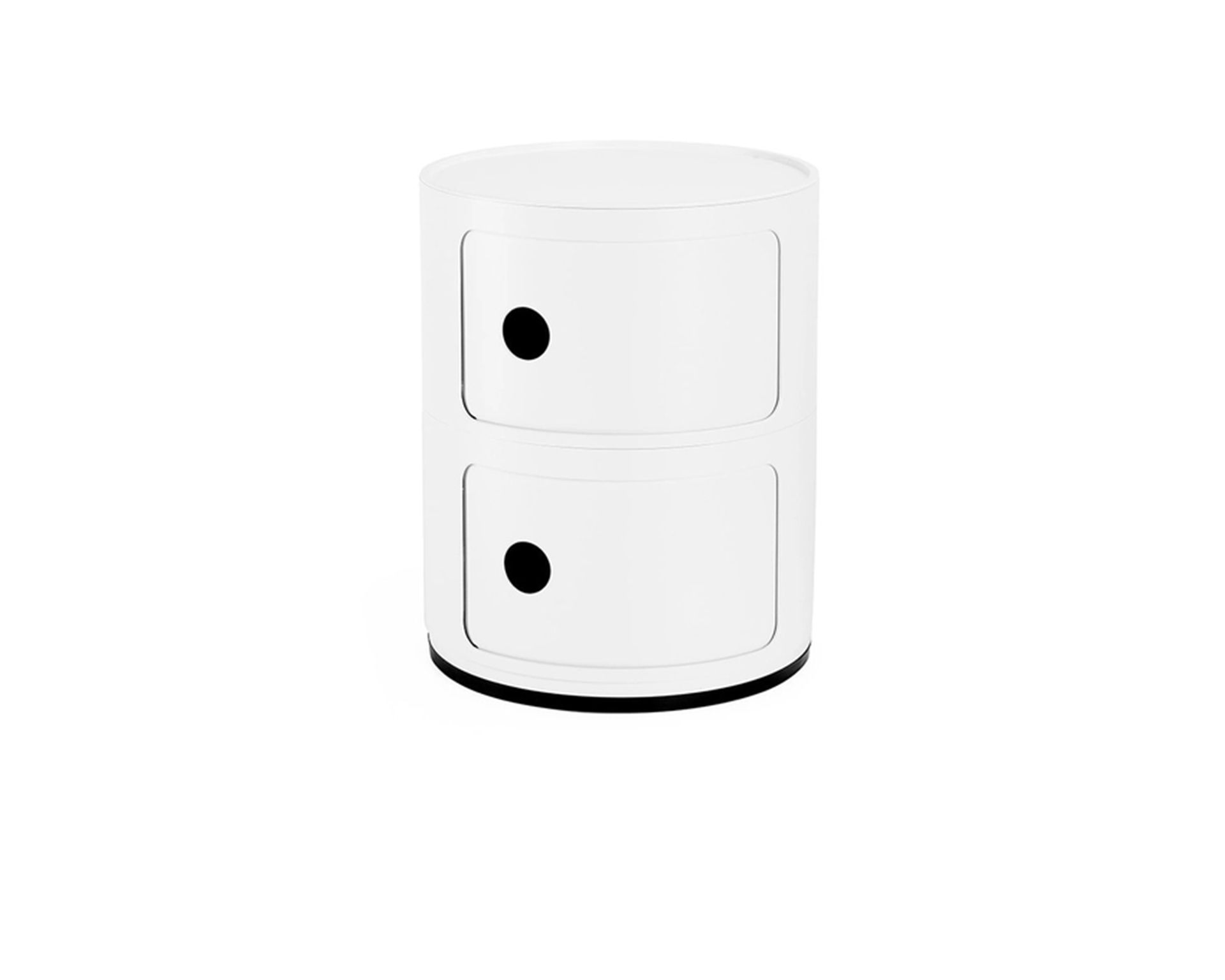 Drawer Componibile Recycled Two Elements White Kartell