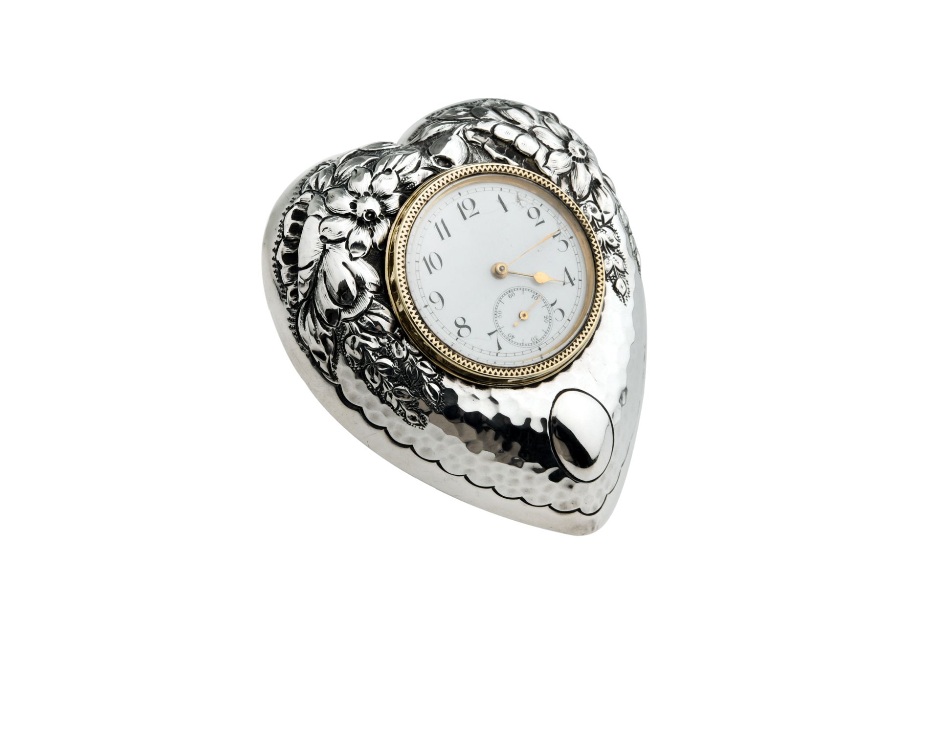 Orologio Da Tavolo Argento Birmingham Gb 1902 1903 Selezione Zanolli 128126 V830016