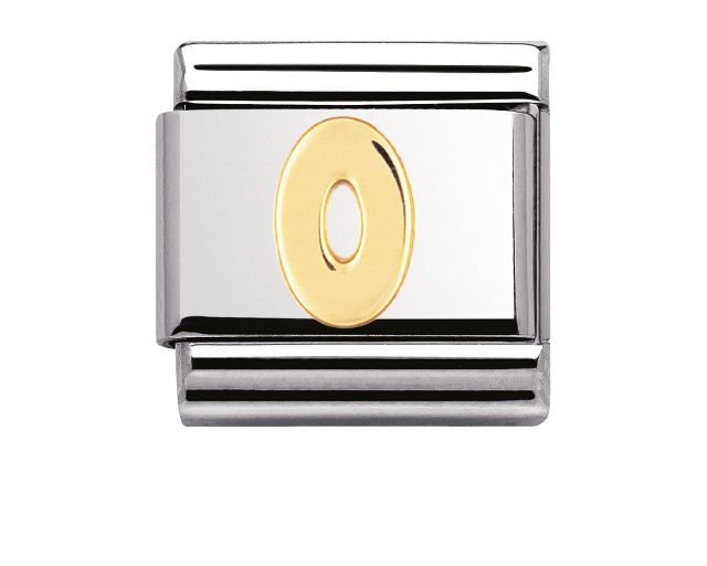 Numero 0 composable acciaio e oro