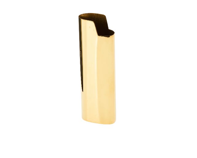 Porta Accendino Argento Dorato Liscio Selezione Zanolli 181581 5435774o
