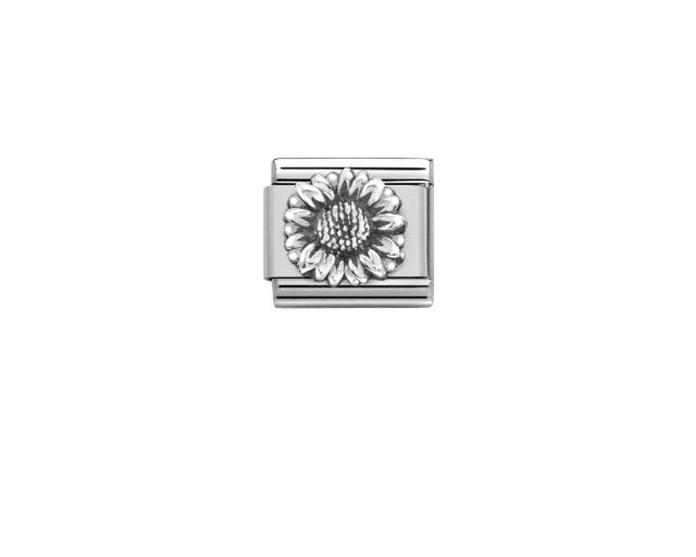 Girasole composable acciaio e argento