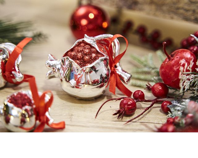 Idea regalo natale melograno portafortuna rosso