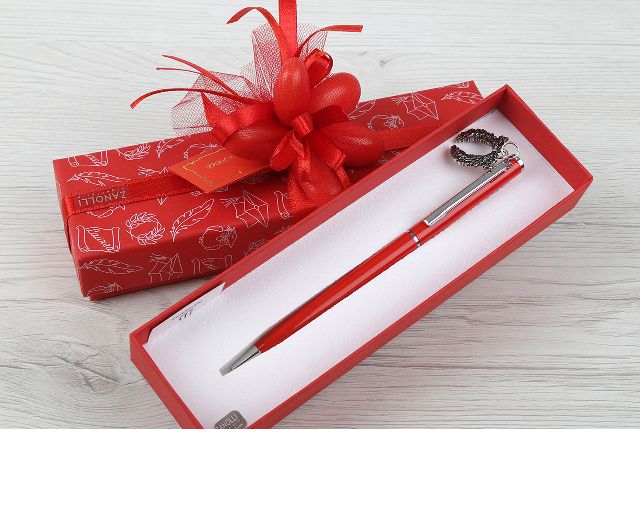 Penna Con Ciondolo Alloro E Scatola Selezione Zanolli 153459 912mz19112
