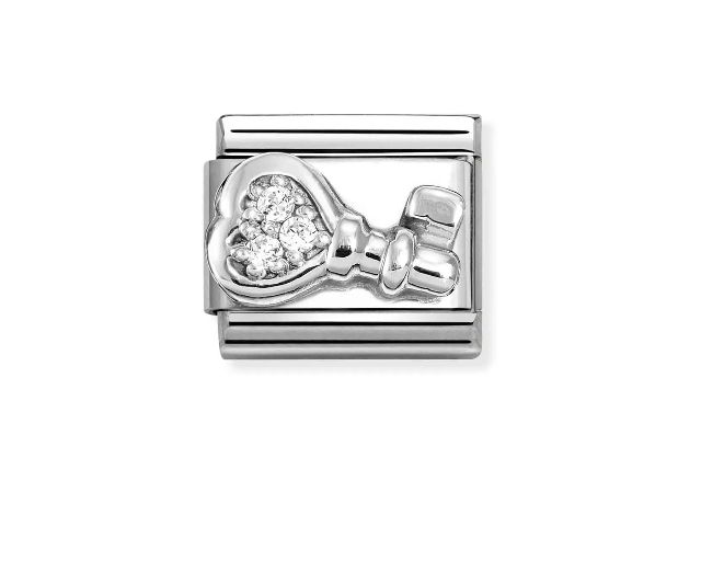 Key composable steel silver and zircons