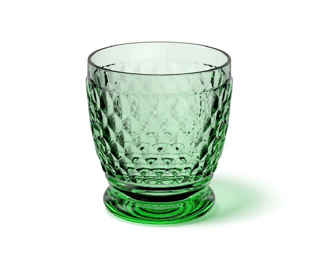 Glass boston coloured green