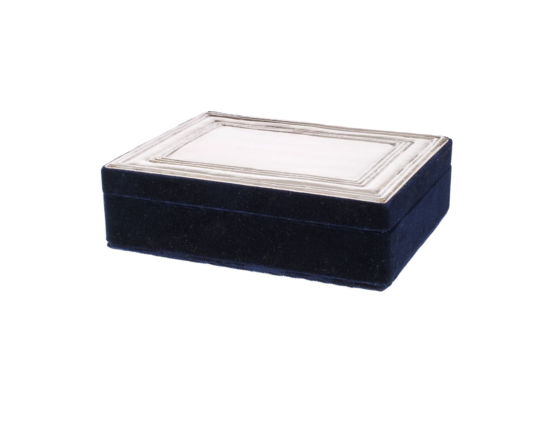 Jewellery Box Silver And Blue Velvet Selezione Zanolli 8654 248sc536b