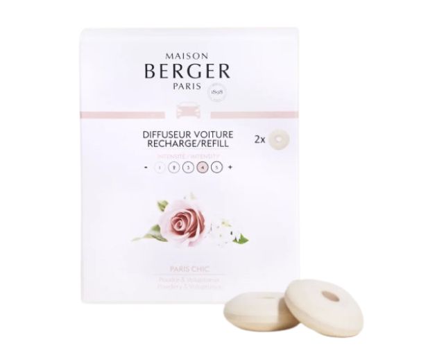 Ricarica diffusore auto 2 pezzi alla fragranza paris chic