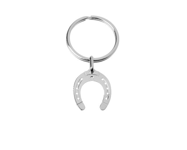 Keychain horseshoe silver