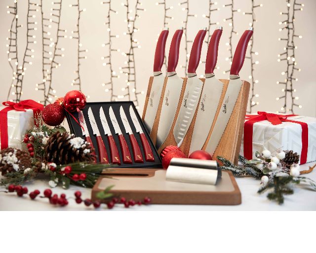Coltello Pane Teknica Acciaio Con Manico Rosso Berkel 166639 8401br22smrbl