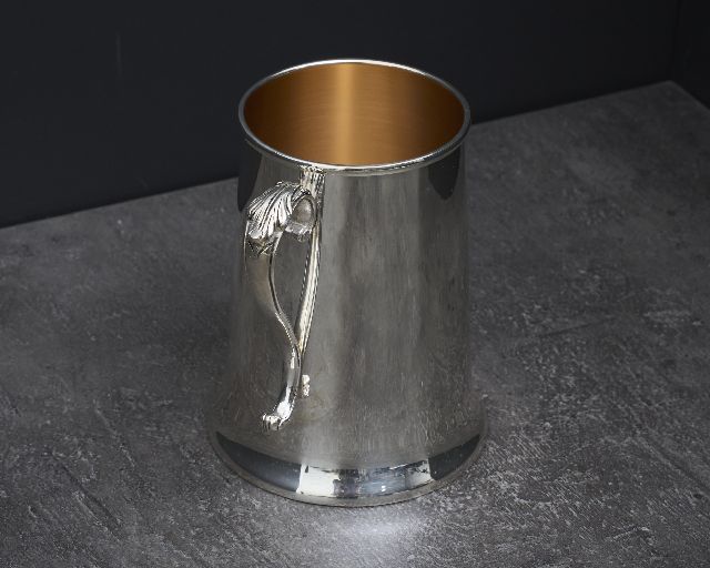 Boccale Liscio Argento Con Manico A S Usato Ricondizionato Zanolli Vintage 188724 Us0008243