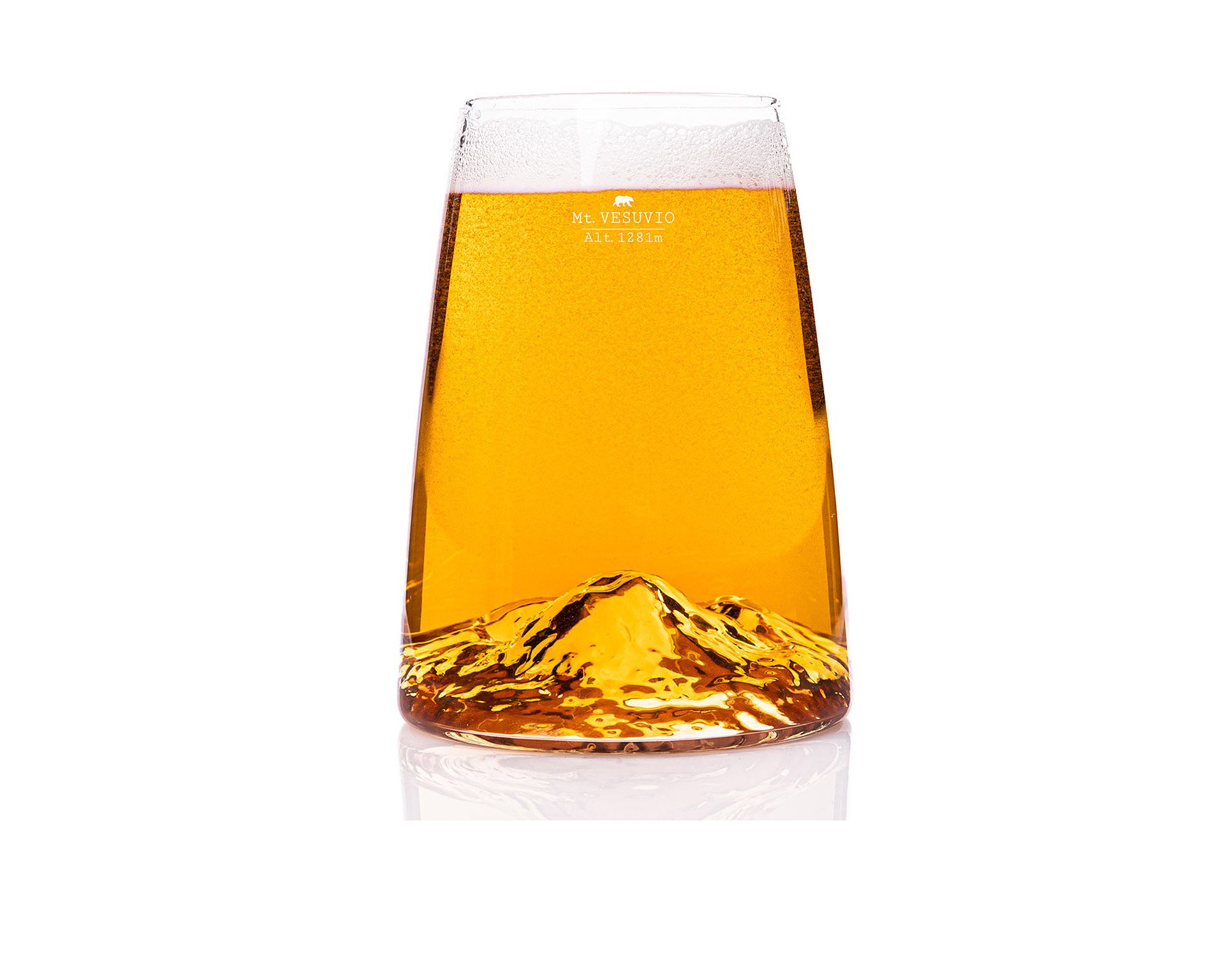 Long Drink Glass Topographic Vesuvio Alaskan Maker 189455 200vdv