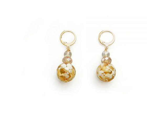 Earrings fenice champagne