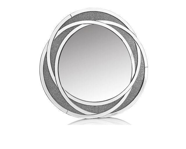 Mirror crystal and rhinestones