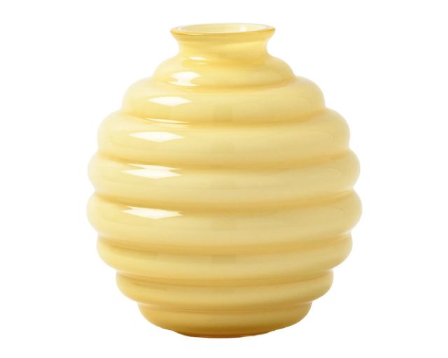 Vaso decò vetro di murano burro