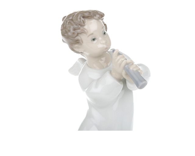 Angel With Flute Porcelain Lladro