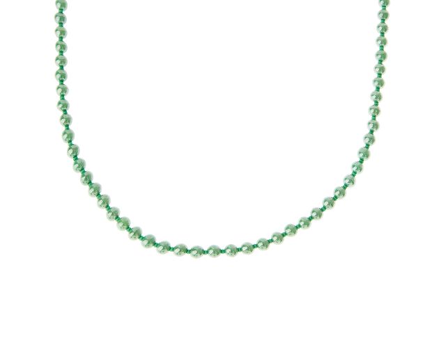Collana perleadi verde