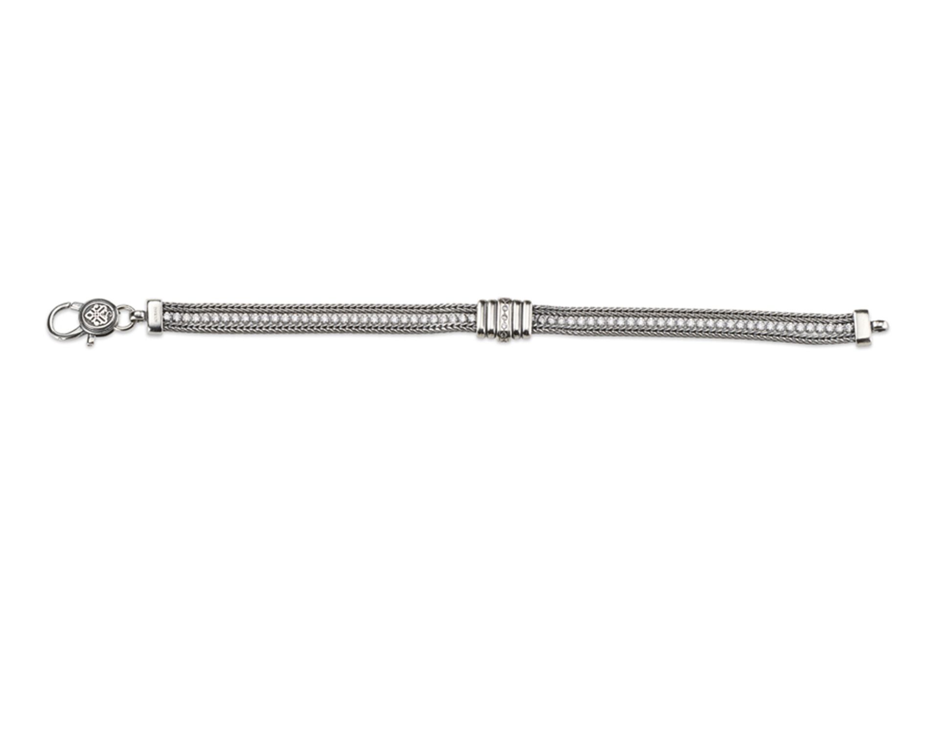 Bracelet Deep Silver With White Zircons Sovrani 178608 814j7827