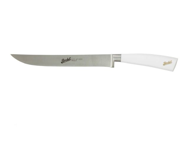 Coltello arrosto elegance acciaio con manico bianco