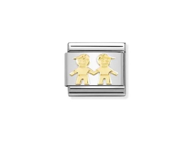 Fratelli composable acciaio e oro