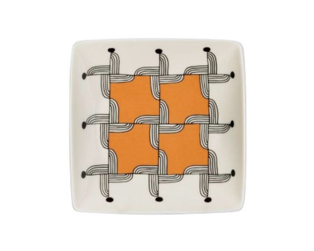 Square little bowl home flower farm porcelain lines