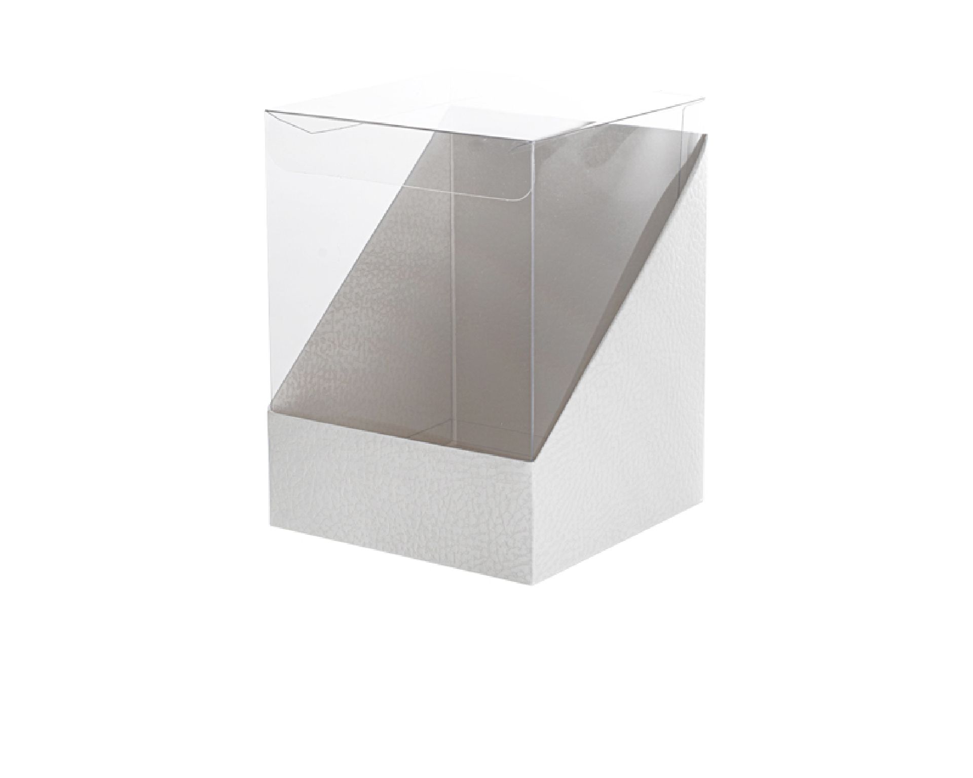 Scatola Per Bomboniera Duo Pelle Bianco 10 X 10 X H12 Selezione Zanolli