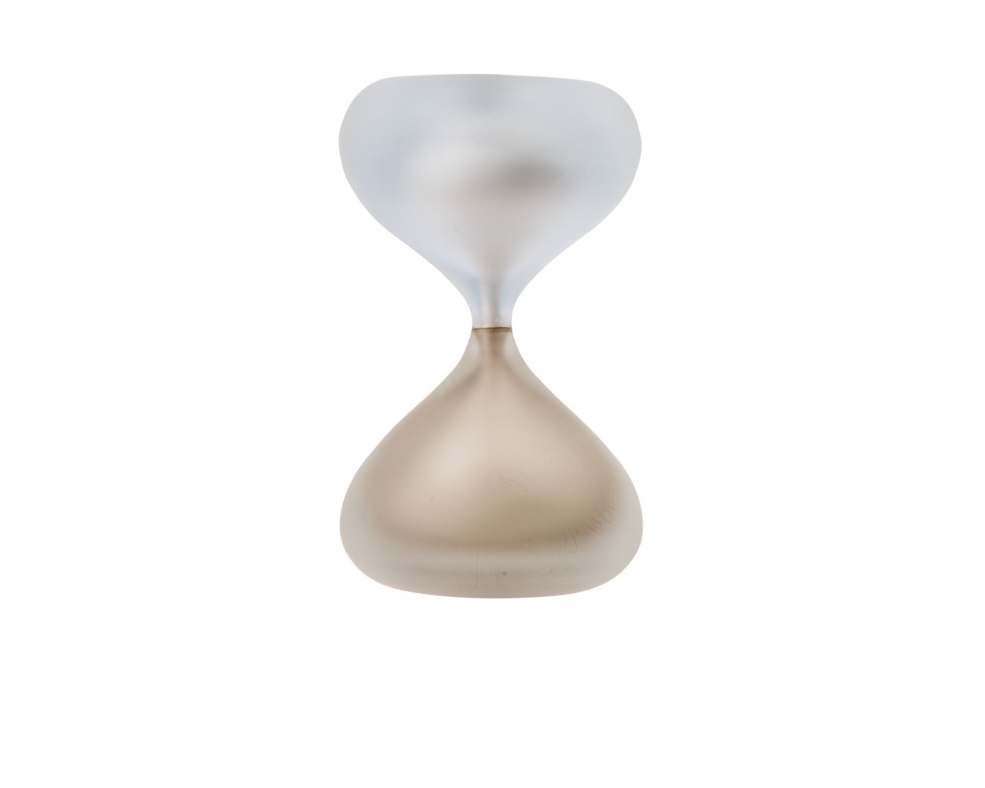 Hourglass Sommersa Murano Glass Iceberg And Brown Venini 181551 93142015crtpbl