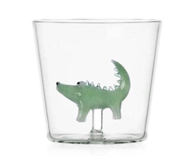 Tumbler glass savannah crocodile