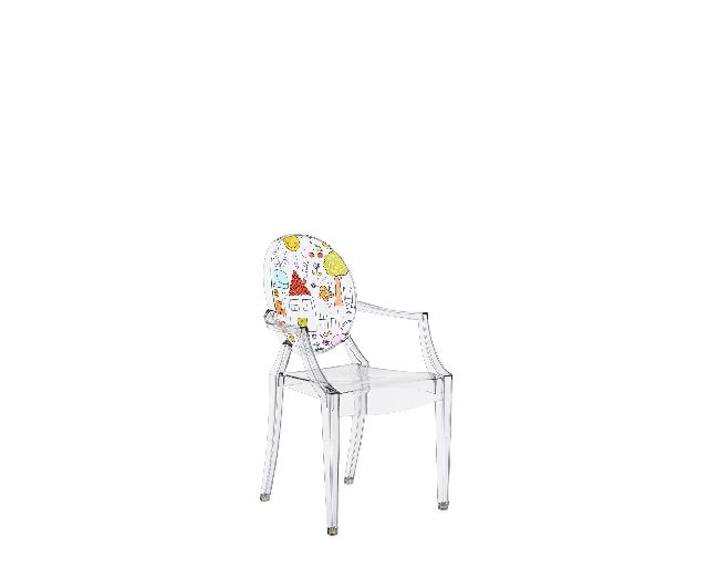 Sedia Lou Lou Ghost Trasparente Con Casa Kartell