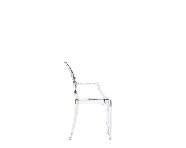 Sedia Lou Lou Ghost Trasparente Con Casa Kartell