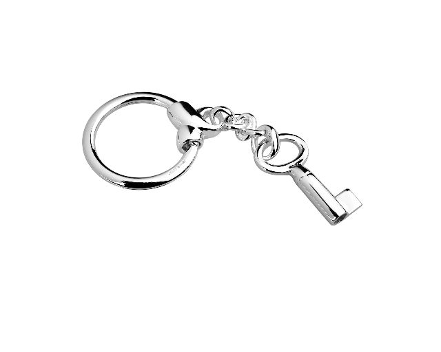 Keychain key silver
