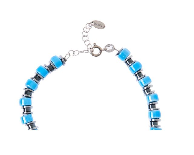 Bracciale Argento Con Ematite E Ceramica Selezione Zanolli 177962 726xbr3654