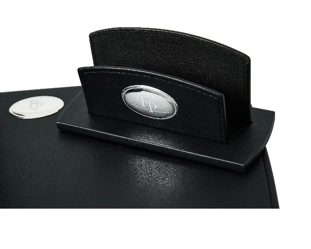 Office Set Bilaminated Silver 5 Pieces Black Selezione Zanolli