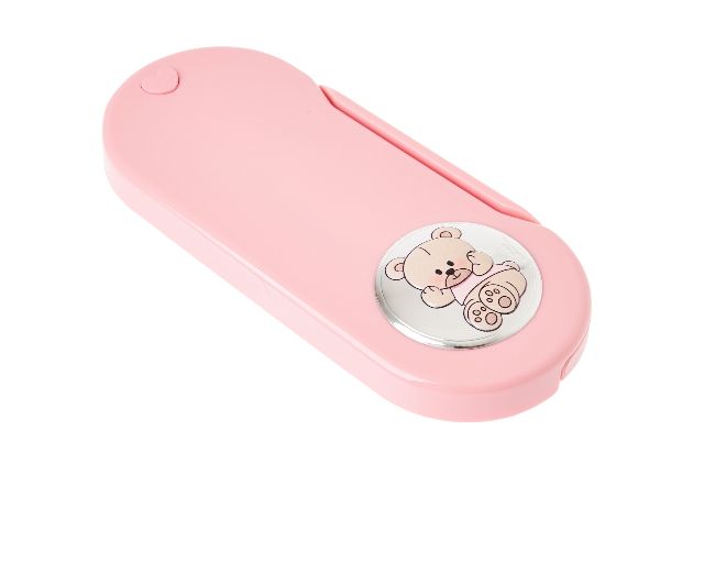Baby cutlery set teddy bear pink