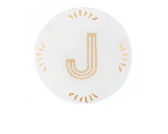 Little Plate Lettering Porcelain Letter J Bitossi Home 162603 954let00010