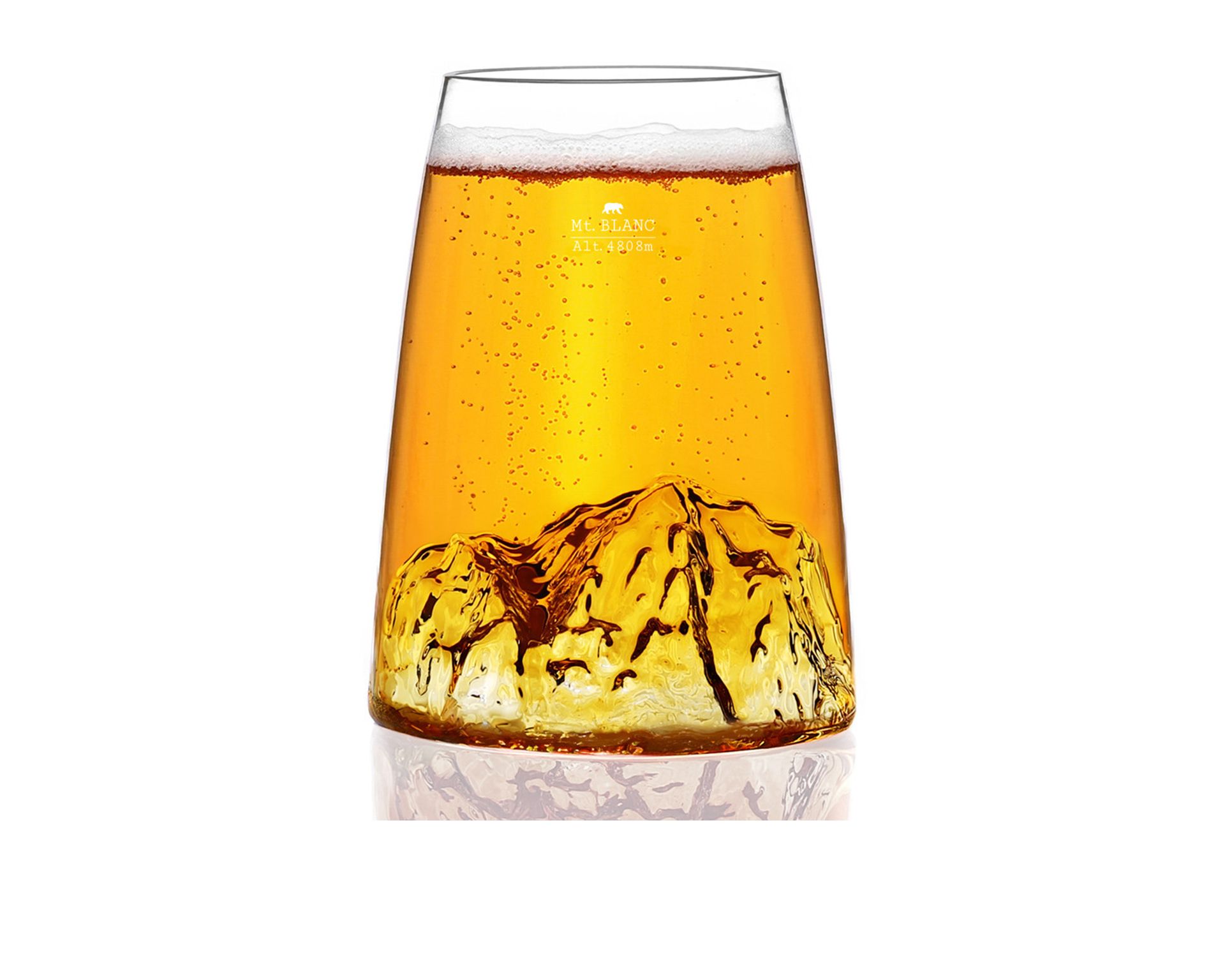 Bicchiere Long Drink Topographic Monte Bianco Alaskan Maker 189445 200vdb
