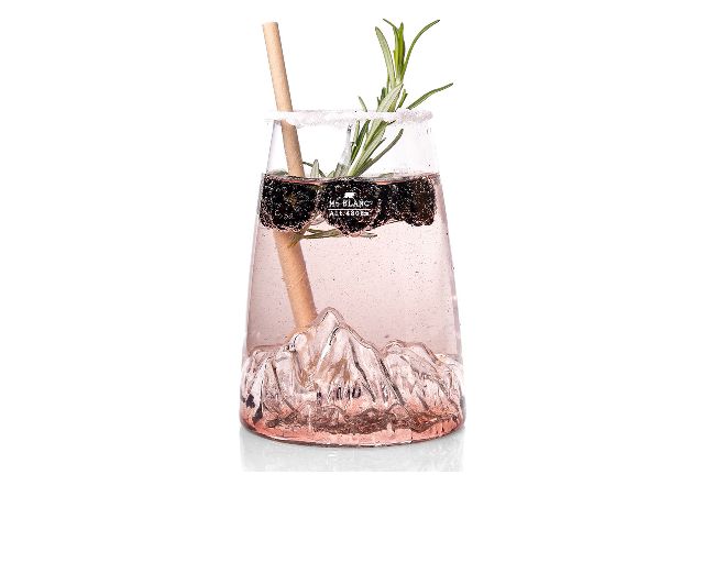 Bicchiere Long Drink Topographic Monte Bianco Alaskan Maker 189445 200vdb