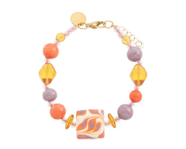 Bracciale coral bay vetro di murano corallo