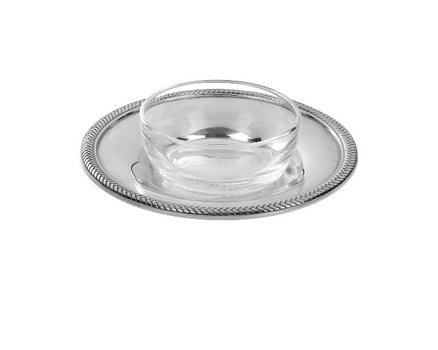 Salt container millenium silver with spoon
