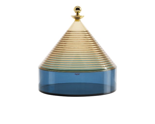 Contenitore da tavola trullo giallo e blu