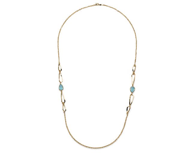 Necklace joya in gilded bronze