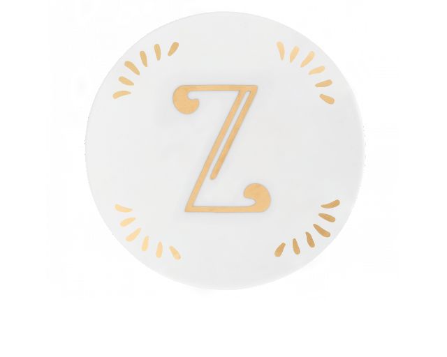Little Plate Lettering Porcelain Letter Z Bitossi Home 162618 954let00026
