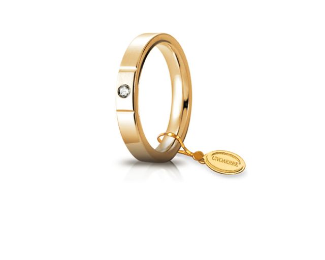 Wedding ring cerchio di luce gold 750‰ with diamond