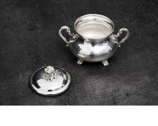 Sugar Bowl Silver Zanolli Vintage 185346 Us0007034